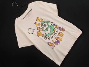 ネコポスOK RNA アールエヌエー プリント Tシャツ sizeM/ピンク ■◆ ☆ eed1 レディース