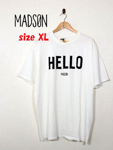 新品★最大値下げ　MADSON　マッドソン 半袖Tシャツ　オーバーサイズ　HELLOプリント　アイボリーサイズXL