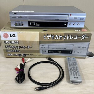 M435-T20-1980 LG ビデオカセットレコーダー GV-HIA5 エルジー電子ジャパン VHSビデオデッキ 箱付き 付属品あり 通電OK