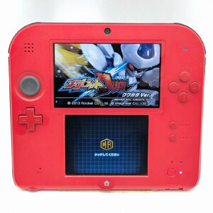 Nintendo・任天堂・2DS・レッド・おまけソフト付・FTR-001・No.241020-37・梱包サイズ60