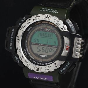 1円 箱付 稼動 カシオ プロトレック PRT-40 QZ デジタル文字盤 メンズ腕時計 OGH 3795000 7ETY
