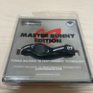 新品未開封 MASTERBUNNY EDITION パワーバランス ブラック Ｓ16cm POWER BALANCE マスターバニー 管理番号061 ゴルフ　送料無料