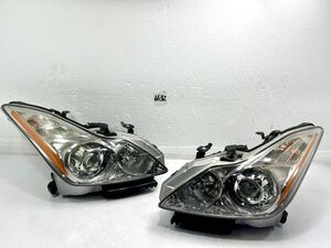 日産 スカイライン CKV36 純正 ヘッドライト ヘッドランプ HID AFS ICHIKOH イチコー 1830 左右 セット 打刻 F