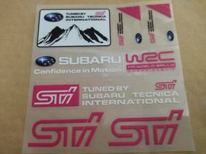 【送料無料】STI ステッカー 横12.2cm×縦12.5cm ③　スバル　SUBARU