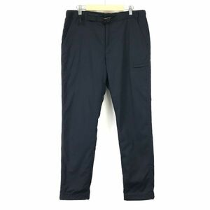 ユニクロ/UNIQLO★ウォームイージーパンツ/極暖パン/内側フリース【メンズM/股下80cm/紺/navy】Pants/Trouser◆BH572