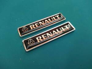 【ゆうパケット送料込】RENAULT(ルノー) エンブレムプレート　２個セット