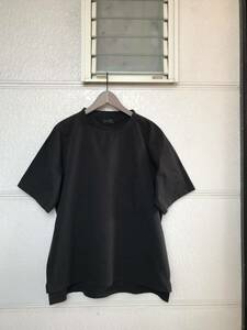 美品 MUJI LABO ポリエステル ポケットTシャツ L〜XL 黒 BLACK 無印良品 ムジラボ 乾きやすい縦横ストレッチUVカットクルーネックＴシャツ