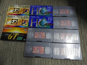 未使用　ビデオカセットテープ　VHS　ビクター　パナソニック　フジフィルム　ソニー　まとめて12本セット（5917）