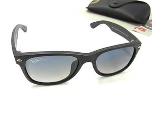 1円 ■極美品■ Ray-Ban レイバン RB2132-F 601-S/78 ニューウェイファーラー サングラス メガネ 眼鏡 ブラック系 BI6127