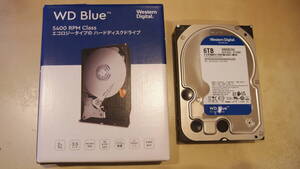 【送料無料】　中古ハードディスク　Western Digital WD Blue WD60EZAZ 6TB SATA