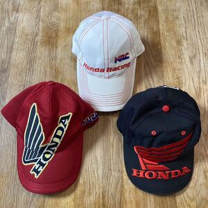 HRC HONDA Racing Corporation Cap ホンダ レーシング キャップ 帽子 ユーズド 白内側劣化あり