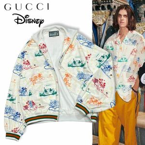 23 国内正規品 GUCCI×Disney グッチ×ディズニー 610009 XJCBYコラボ トラックジャケット ジップアップ ブルゾン ミッキー ミニー ロゴ