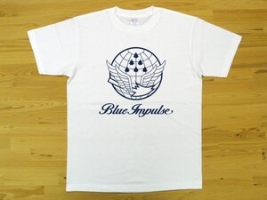 航空自衛隊 Blue Impulse 白 5.6oz 半袖Tシャツ 紺 XXL 大きいサイズ ミリタリー ブルーインパルス