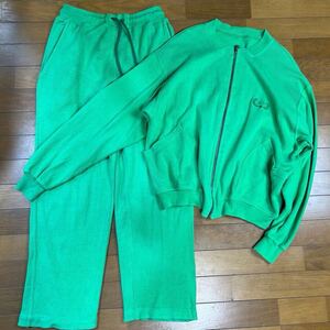 VERSACE SPORT ヴェルサーチ 上下 ジャージ setup セットアップ 古着 GREEN 緑 イタリア製 vintage ITALY 激レア