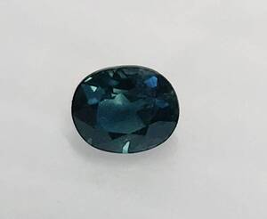 【GIA鑑定書付き！】 天然サファイア 0.79Ct sapphire ダークグリーン ブルー 5.61×4.69 ×3.43mm パワーストーン Corundum コランダム