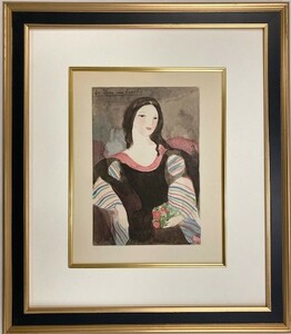 【特価】　≪　　マリー・ローランサン　　≫　　オリジナルコロタイプ版画　 　CAMILLE　 　　 1937年　　MARIE　LAURENCIN