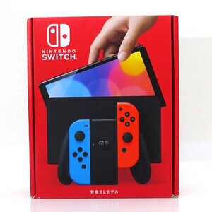 ★中古★Nintendo Switch 本体 Joy-Con(L)ネオンブルー/(R)ネオンレッド 有機ELモデル HEG-S-KABAA (スイッチ/任天堂)★【GM649】