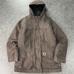 Carhartt カーハート マウンテンパーカ ハンティングジャケット ダックジャケット 内側キルティング 中綿 メンズ ブラウン メンズ