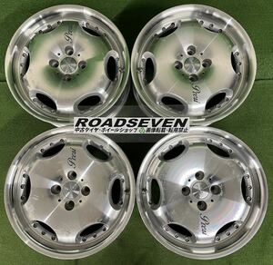 ★IMPUL Presi インパル 深リム 16インチ 100/4H ★16×7J +52 PCD100 4穴 ハブ径:約60mm 4本Set 中古アルミ ★腐食劣化あり ★送料無料