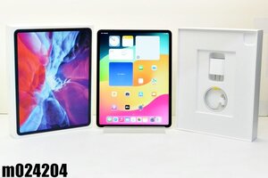 白ロム SIMフリー au SIM解 Apple iPad Pro 12.9inch(第4世代) Wi-Fi+Cellular 128GB OS17.5.1 シルバー MY3D2J/A 初期化済 【m024204】