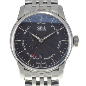 オリス ORIS 01 745 7666 4054-07 8 23 77 アートリエ スモールセコンド ポインターデイ 自動巻き メンズ 良品 箱・保証書付き M#134337