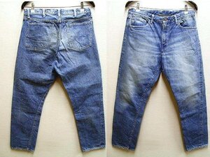 ◇即決[W34]ほぼ未使用品 WAREHOUSE 1606 2ND-HAND セコハン スリム 606 TYPE スリム テーパード 12oz ビンテージ加工 デニム パンツ■636