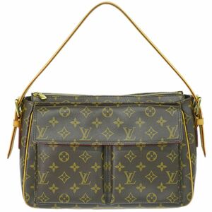 本物 ルイヴィトン LOUIS VUITTON LV ヴィバ シテPM モノグラム ショルダーバッグ ハンドバッグ ブラウン M51163