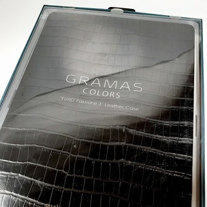 送料無料 12.9インチiPad Pro GRAMAS グラマス COLORS EURO Passione 3 レザーケース ブラック