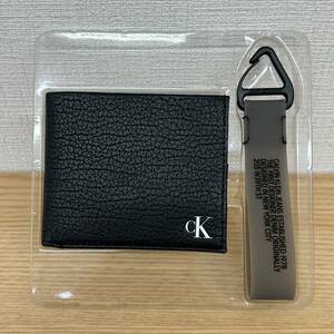 Calvin Klein　カルバンクライン　 二つ折り財布 キーホルダー セット K50K507241 BDS　ウォレット　小物　ストラップ