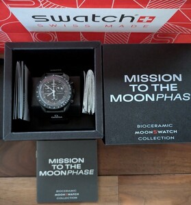 Snoopy x OMEGA x Swatch MoonSwatch Black付属品完備 １月購入スヌーピースウォッチ