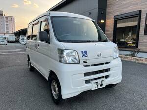 動画有！売り切り！H24年 ダイハツ ハイゼットカーゴ HIJET 車いす移動車 AT エンジン好調！検) エブリイ ミニキャブ 佐賀福岡