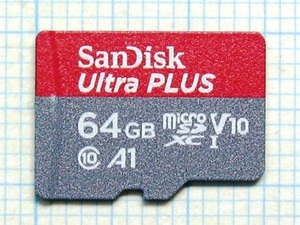 ★SanDisk micro SDXC メモリーカード ６４ＧＢ 中古★送料８５円・１８５円