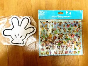 新品 TDR Disney シール ミッキー 手 財布