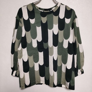 marimekko PIENI RITARI CO JERSEY 長袖Ｔシャツ カットソー ロンＴ カーキ マリメッコ 4-0204M 225691