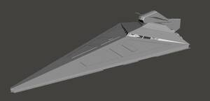 インペリアルII クラス フリゲート Imperial II-class frigate STAR WARS スターウォーズ 3Dプリント 未組立 宇宙船 Spacecraft Space Ship