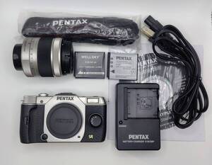 [中古] PENTAX Q7 ズームレンズキット ペンタックス シルバー Qマウント 02 STANDARD ZOOM