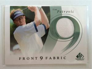 送料込FRONT9FABRIC Tim Petrovic ゴルフ シャツカード