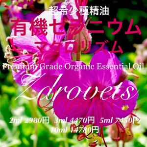 【超希少国内未販売精油】ゼラニウムマクロリズム精油2ml