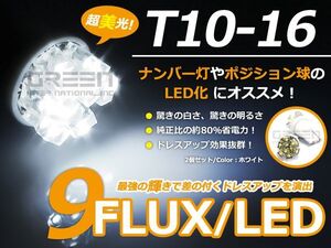 【メール便送料無料】 LED ナンバー灯 トリビュート EP系 H12.10～H15.11 T10 T16 ホワイト 白 2個1セット 左右 【純正交換用 フロント