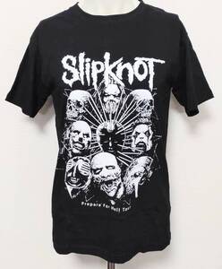 送料無料　【XLサイズ】スリップノット　Slipknot　Tシャツ　半袖　白黒　ロックバンド　バンドTシャツ　ファンスマ