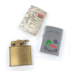 I1203 喫煙具 ライター まとめ ZIPPO Marlboro SS583 HARUSHIO RONSON Standard ジッポ ロンソン マルボロ 潜水艦はるしお 中古 ジャンク品