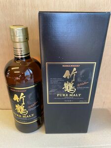 NIKKA ニッカ 竹鶴 ピュアモルト 旧 黒ラベル ウイスキー 700ml 43％　　箱付き　カートン　②