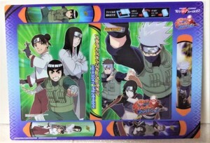 NARUTO　ポケットファイルダス　カカシのキラカード付き　ヤマト　サイ　テンテン　ロックリー　ネジ