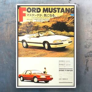 USA 輸入品 当時物 3代目 フォード マスタング 広告 / GTP SVO GT HOコブラ V8 3rd Mustang Ford SVT コブラR 前期 後期 カタログ 中古