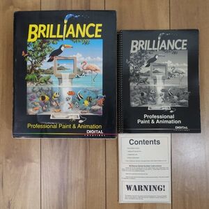 Amiga Software - BRILLIANCE Professional Paint & Animation ディスク未開封