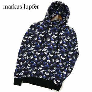 MARKUS LUPFER マーカスルプファー 通年 花柄 フラワー★ 総柄 スウェット プルオーバー フーディー パーカー Sz.XS　メンズ　A3T02885_3#I