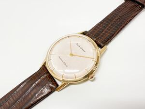 SEIKO セイコー　ライナー！K18金側！手巻き！動品！CAL.3140 SEIKO尾錠付！ツバメロゴ入SEIKO純正K18金側時計！