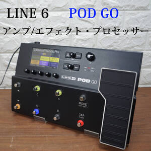 中古良品 動作確認済み!! LINE6 POD GO アンプ/エフェクト・プロセッサー ライン6 ギター マルチエフェクター