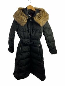 MONCLER◆BOUCAGE/ロングダウンジャケット/0/ナイロン/ブラック/G20931C00029/モンクレール