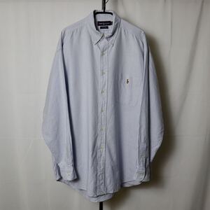 Polo Ralph Lauren ポロラルフローレン BIG SHIRT ボタンダウンシャツ 白 ボタンダウン ホワイト トップス 90年代 90s B